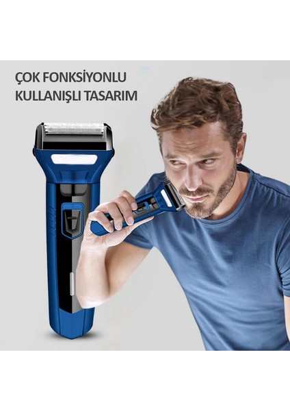 3in1 Saç Sakal Tüy Kıl Kesme Traş Makinesi Tıraş Makinası Seti 566 modelleri