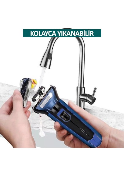 3in1 Saç Sakal Tüy Kıl Kesme Traş Makinesi Tıraş Makinası Seti 566 fırsatları