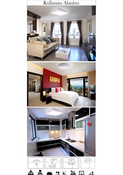 18W LED Panel Sıva Üstü Yuvarlak modelleri