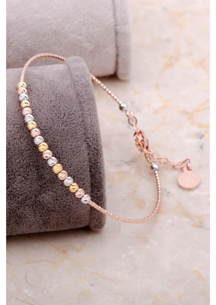 Dorissa Rose Altın Yaldızlı Gümüş Bilezik 3359