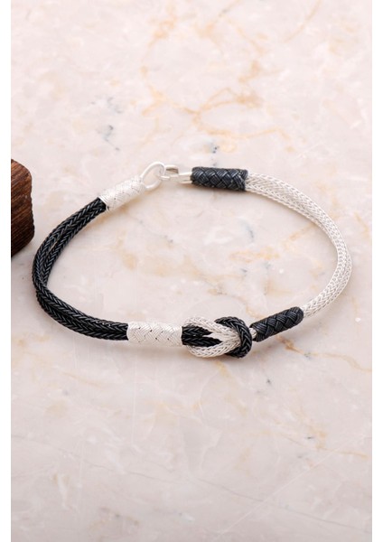 Kazaziye Işlemeli Sonsuzluk Gümüş Bileklik 3321 fiyatları