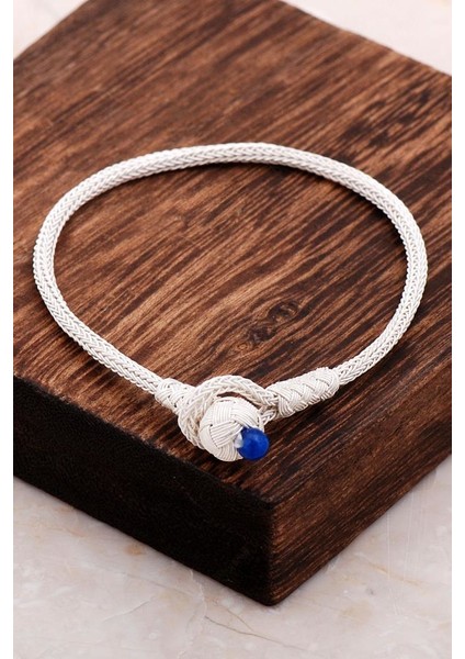 Kazaziye Işlemeli Elişi Tasarım Gümüş Bileklik 3248