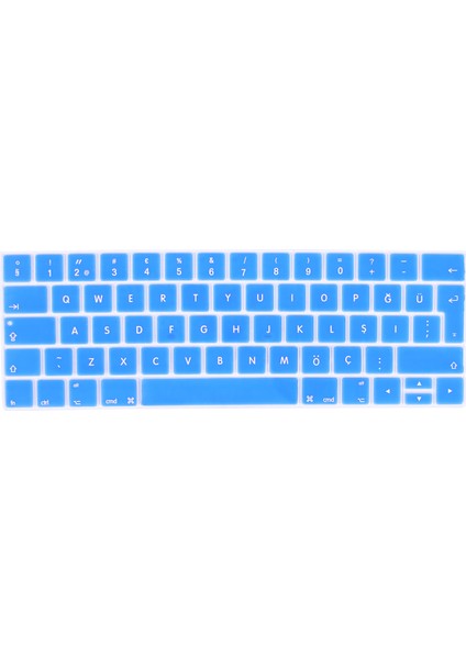 Apple Macbook Pro 13.3" 2020 Silikon Klavye Koruyucu Touchbar