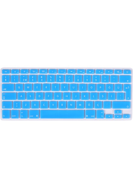 Apple Macbook Air 13.3" 2017 A1466 - A1369 Silikon Klavye Koruyucu Türkçe