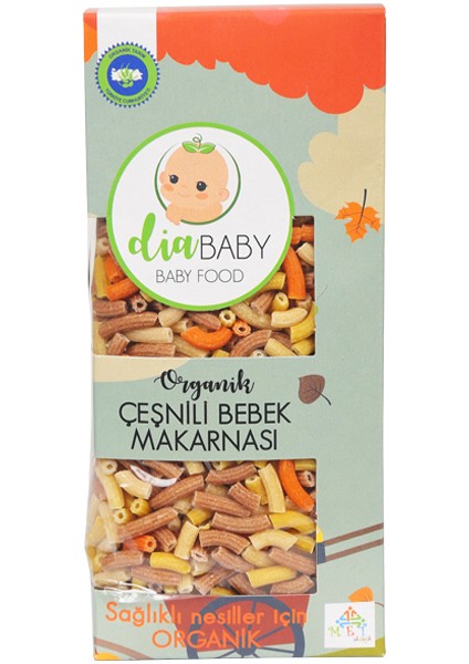 Dia Baby Organik Çeşnili Bebek Makarnası