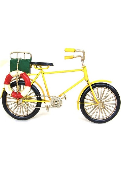 Dekoratif Çantalı Metal Bisiklet