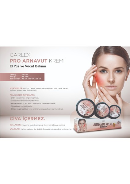 Beyazlatıcı Pro Arnavut Kremi 50 ml