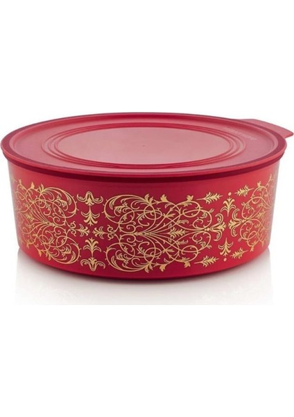 Kurabiye Kutusu Kırmızı Gold 1.5 lt