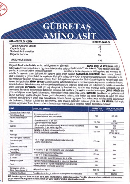 Aminö Asit Aminöasit Organik Azot Karbon Bitkisel Toprak Düzenleyici Sıvı Gübresi 20 Lt fiyatları