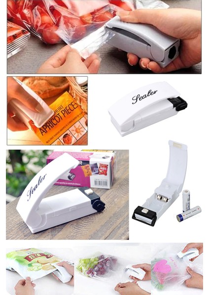 Poşet Kapatıcı Sealer Isıtıcılı Poşet Ağzı Yapıştırma Makinesi