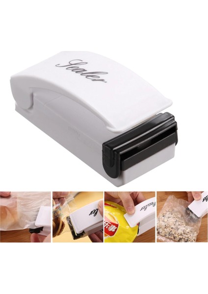 Poşet Kapatıcı Sealer Isıtıcılı Poşet Ağzı Yapıştırma Makinesi