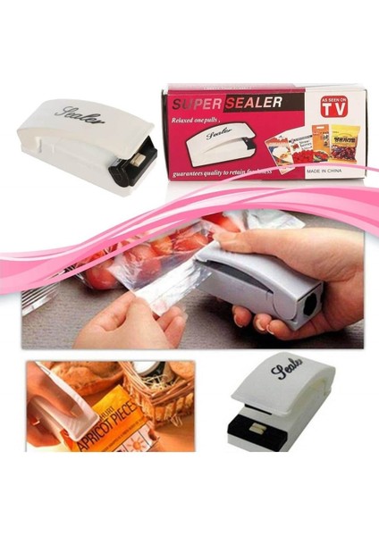 Poşet Kapatıcı Sealer Isıtıcılı Poşet Ağzı Yapıştırma Makinesi