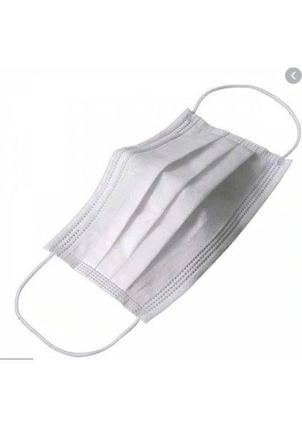 Maske 100 Adet Telli Beyaz Renkli