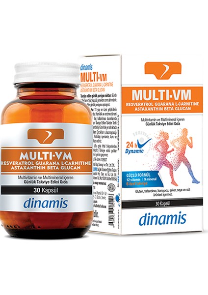 Multi-Vm Multivitamin Multiminarel Içeren Takviye Edici Gıda 30 Kapsül