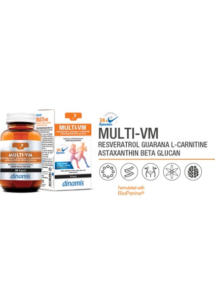 Multi-Vm Multivitamin Multiminarel Içeren Takviye Edici Gıda 30 Kapsül