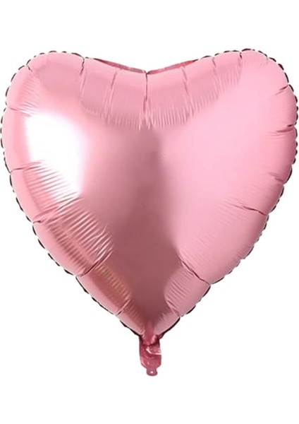Kalp Folyo Balon 45 cm Pembe