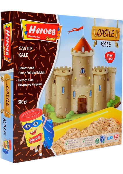 KUM-007 Heroes Kum Havuzukale Kalıpları 500 gr Kumlu Set