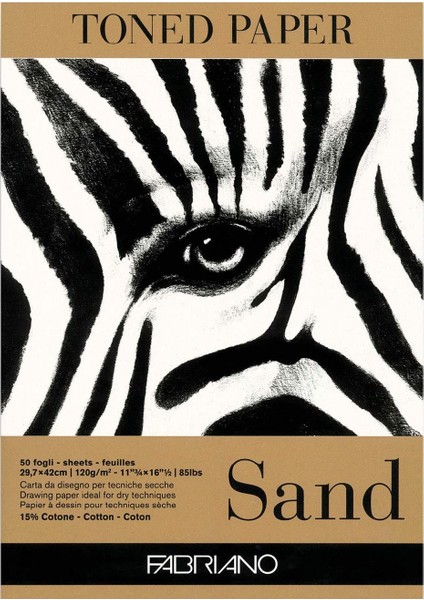 Toned Paper Eskiz Çizim Defteri Kum Rengi 120 gr 50 Yaprak A3