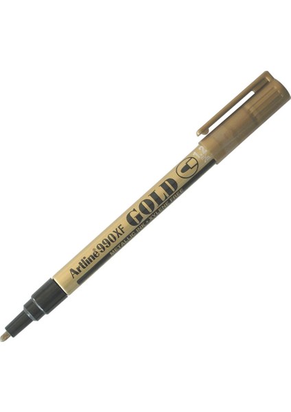 990XF Calligraphy Metallic Marker 1.2 mm Altın