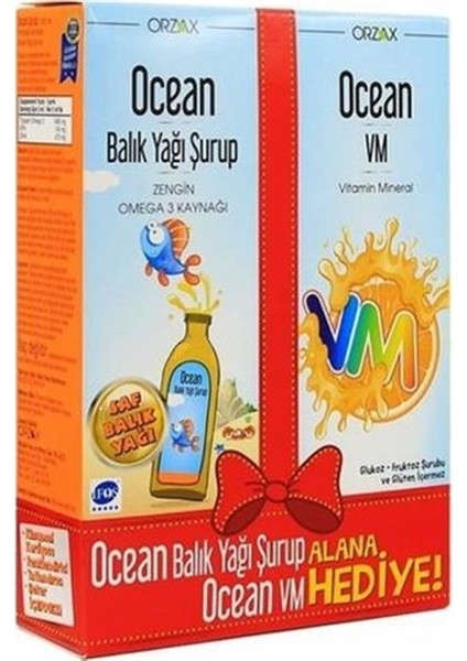 Ocean Multi Şurup 150 ml + Ocean Balık Yağı 150 ml - Kinetik Kum Hediyeli
