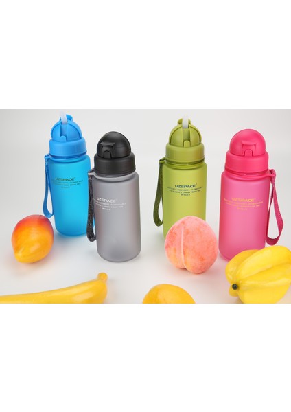 Pipetli Tritan Su Matarası 400 ml Yeşil