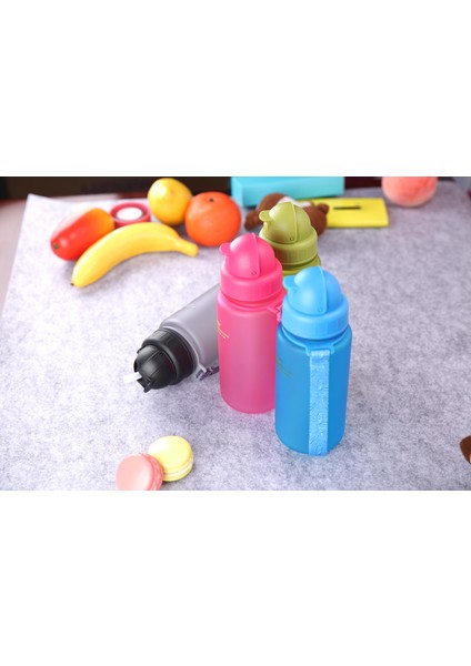 Pipetli Tritan Su Matarası 400 ml Yeşil