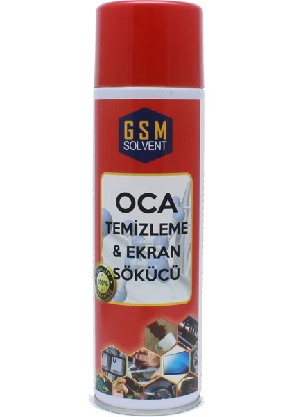 GSM Solvent Oca Temizleme & Ekran Sökücü Sprey 500 ml