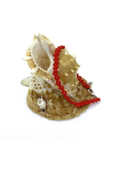 El Yapımı Kumboncuk Bileklik Gri