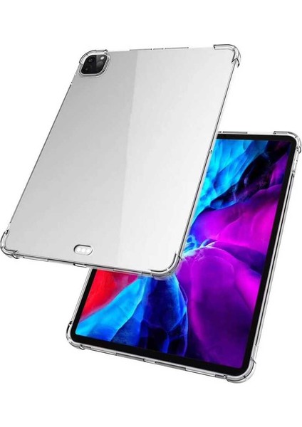 Apple iPad Pro 11 2020 2.nesil Kılıf Şeffaf Shockproof Silikon Kapak