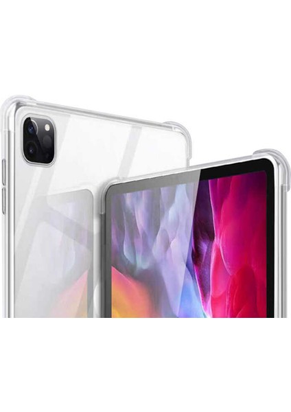 Apple iPad Pro 11 2020 2.nesil Kılıf Şeffaf Shockproof Silikon Kapak