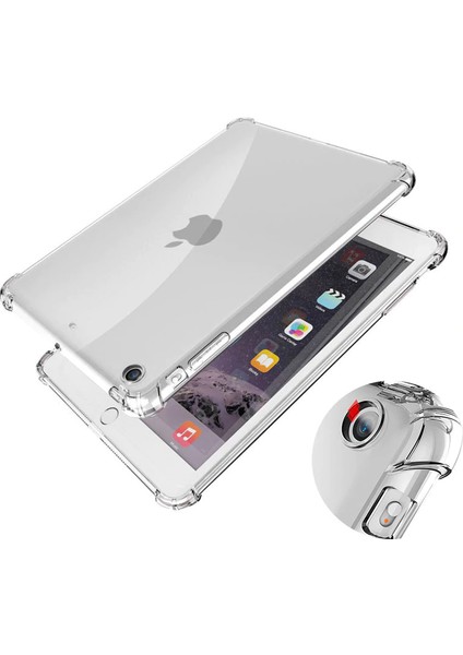 Apple iPad 7. Nesil 10.2 Kılıf Şeffaf Shockproof Silikon Kapak
