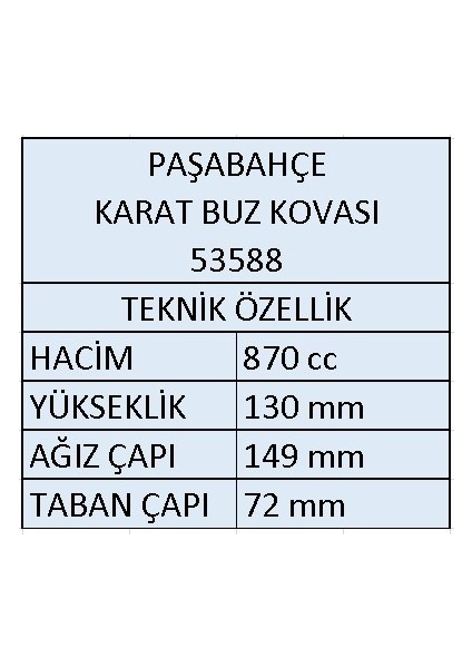 53588 Karat Cam Buz Kovası + Buz Maşası