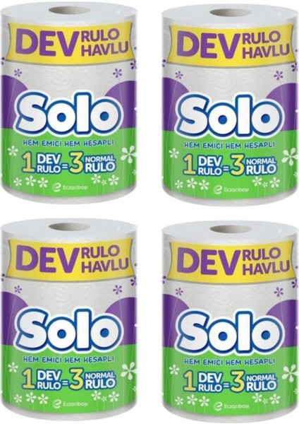 Kağıt Havlu Dev Rulo 4'lü
