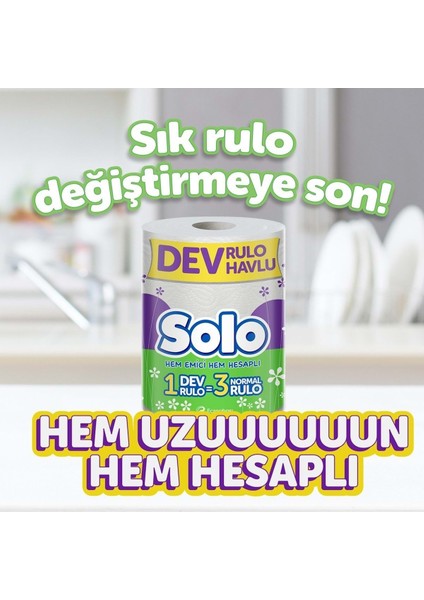 Kağıt Havlu Dev Rulo 4'lü modelleri