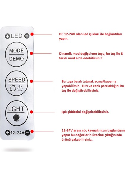 5'li Şerit LED Dimmer Kontrol Devresi Modül 12V 24V fiyatları