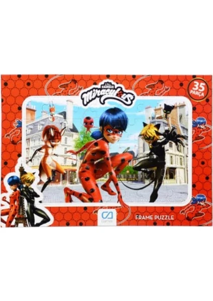 Ca Games Miraculous Uğur Böceği 35 Parça Frame Puzzle S1