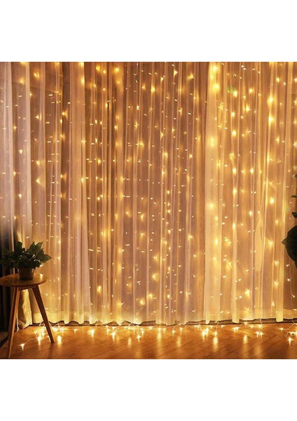 3x2 Metre Saçaklı LED Perde Işık (Animasyonsuz)