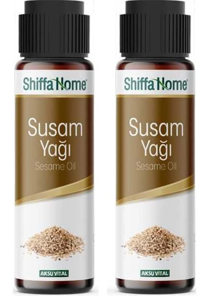 Shiffa Home Susam Yağı 50ML 2  Cam Şişe Soğuk Pres