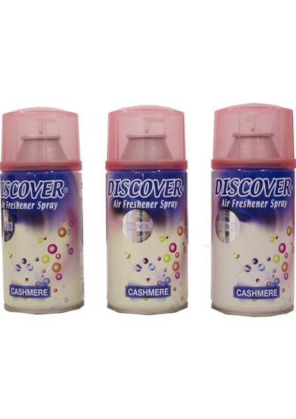 Dıscover Cashmere Oda Kokusu 320 ml x 3 Adet Makinaya Uyumlu Sprey