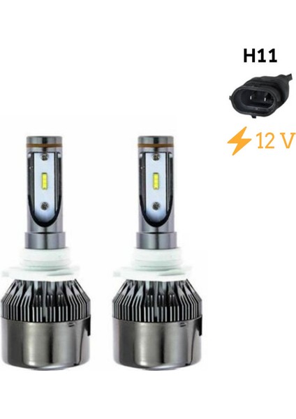 Led Far Ampulü Beyaz H11 36W 4800LM 12V / LAAM804