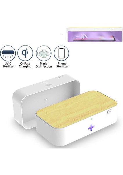 X-7 15W Kablosuz Hızlı Şarj Standı + Uvc Sterilizatör
