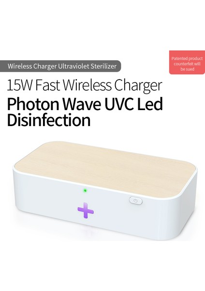X-7 15W Kablosuz Hızlı Şarj Standı + Uvc Sterilizatör