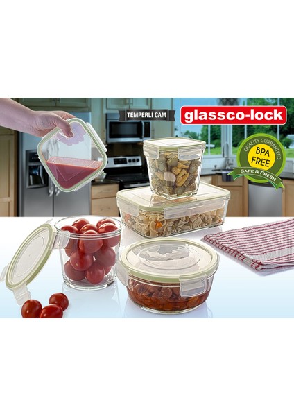 -Lock Temperli Kilitli Saklama Kabı Yuvarlak 920 cc fiyatları