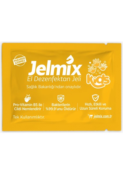 , Tek Kullanımlık El Dezenfektan Jeli-Kids 10'lu Paket