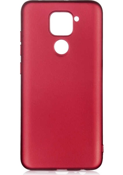 Xiaomi Redmi Note 9 Kılıf Premier Silikon Koruma + Nano Glass Mürdüm