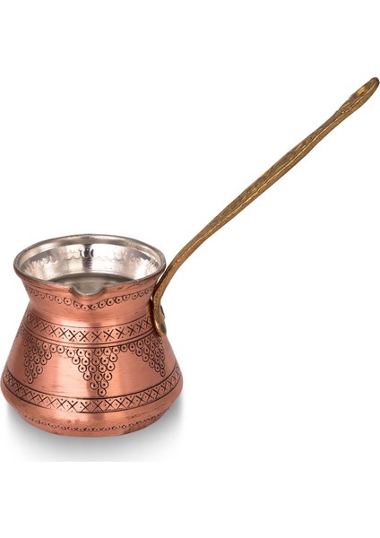 Anatolia Külhan Bakır Cezve Zımba Işçiliği 380 ml No:2