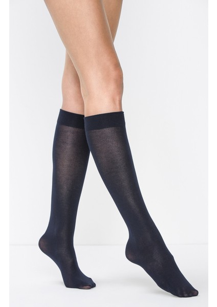Lacivert Bambu Pantolon Çorabı