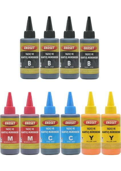 Canon G2400 G2410 G2411 G2415 Uyumlu Renkli Mürekkep 100 ml 10'lu Set fiyatları