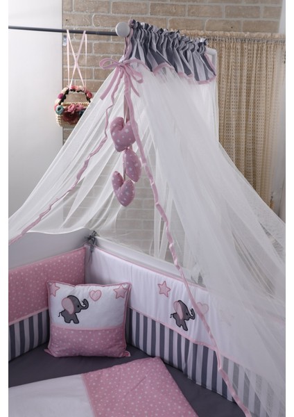 Acqua Pembe Beşik Bebek Nevresim Seti modelleri