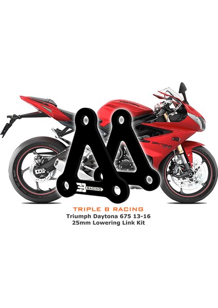 Triple B Racing - Triumph Daytona 675/R & (2006-2017) 25 mm Alçaltma Kiti